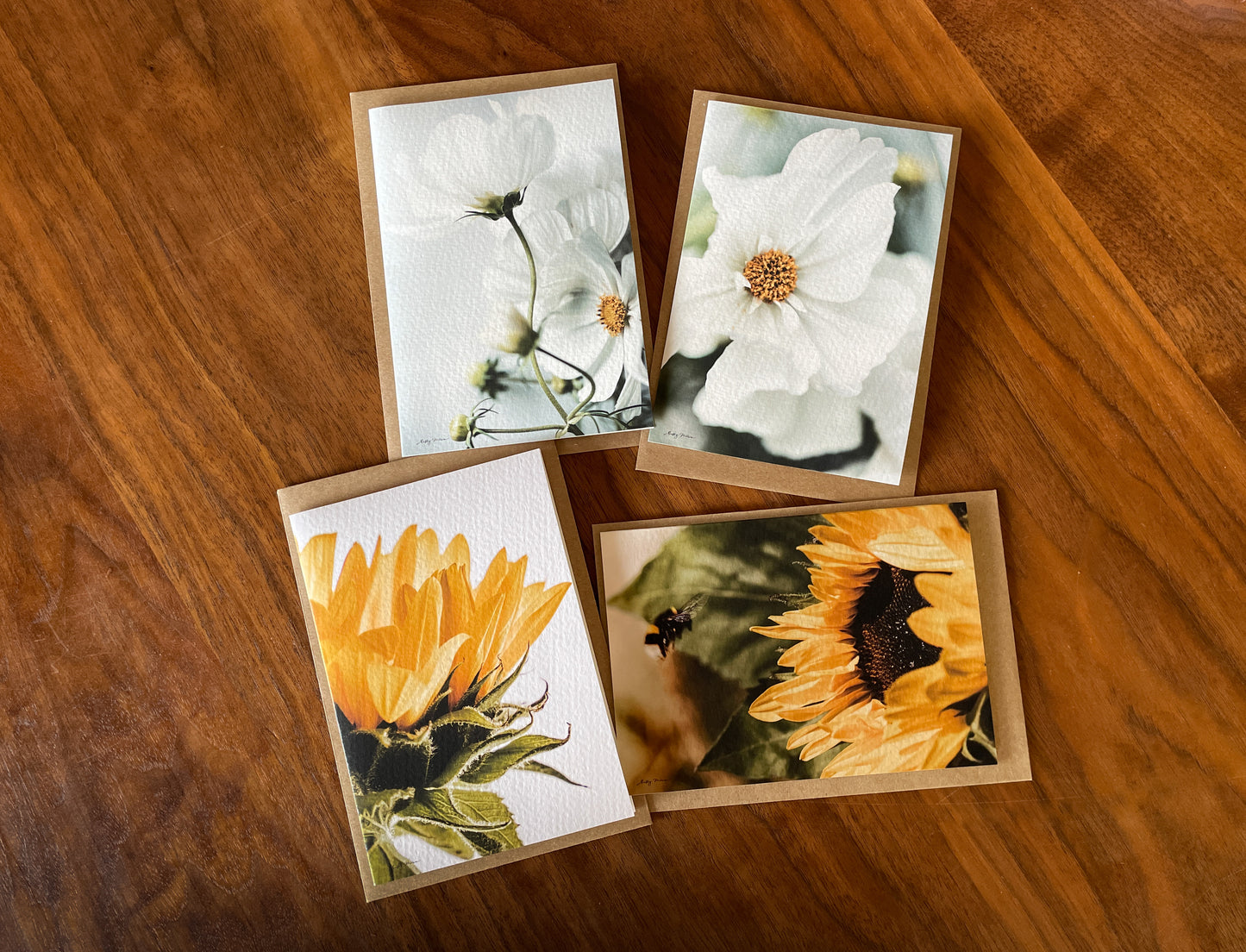 Favourite Flowers Set of 4 Cards